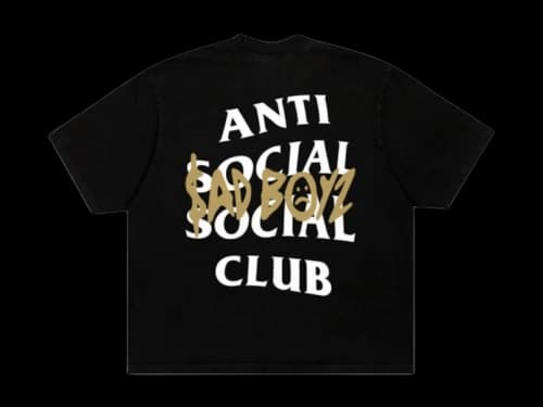 Anti Social Social Club Sadboyz Sad Boyz Tee Black