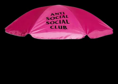 Anti Social Social Club Shaded Me Beach Umbrella Pink