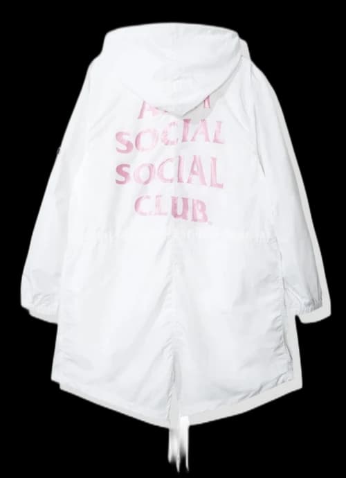 Anti Social Social Club Sinai Fishtail Parka (FW19) White