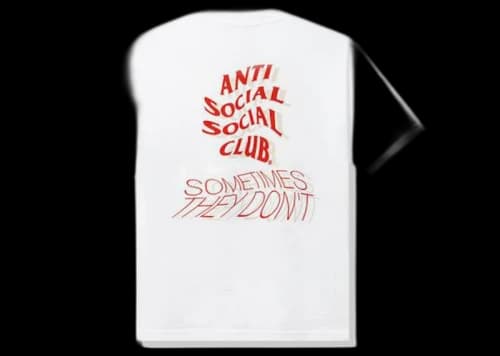 Anti Social Social Club Sometimes They Don't Tee White