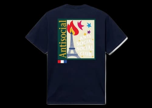 Anti Social Social Club Souvenir Shop Tee Navy