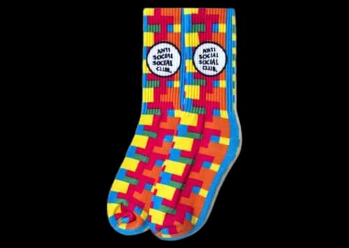 Anti Social Social Club Static Socks Multi