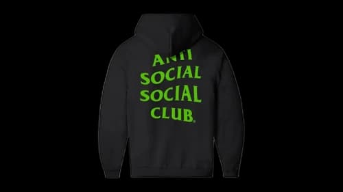 Anti Social Social Club Strange Days Zip Hoodie Black