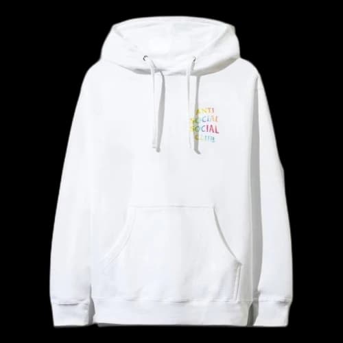 Anti Social Social Club Thai Dye Hoodie White