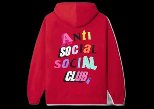 Anti Social Social Club The Real Me Hoodie Red