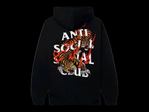 Anti Social Social Club Tiger Blood Hoodie Black