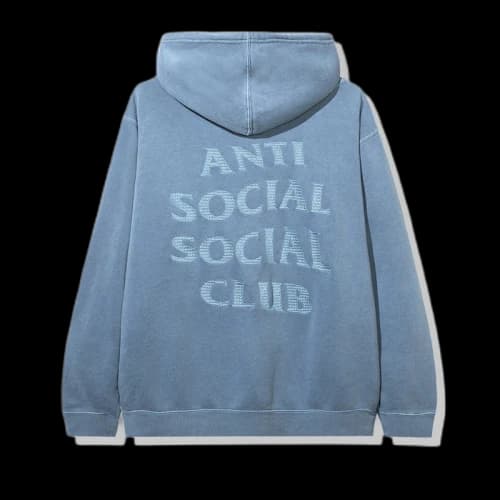 Anti Social Social Club Tone Deaf Hoodie Blue