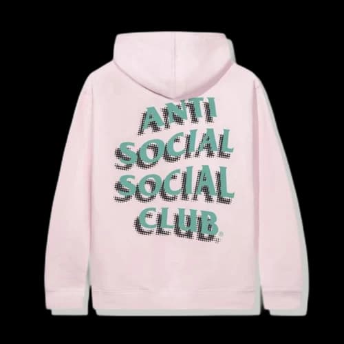 Anti Social Social Club Toned Down Hoodie Pink