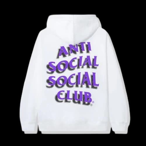 Anti Social Social Club Toned Down Hoodie White