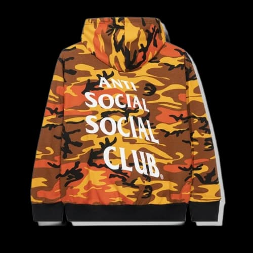 Anti Social Social Club True Colors Orange Hoodie Camo
