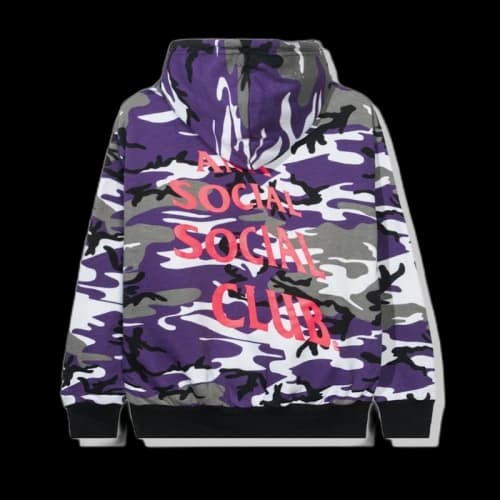 Anti Social Social Club True Colors Purple Hoodie Camo