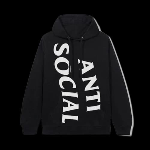 Anti Social Social Club Vertical Horizon Hoodie Black