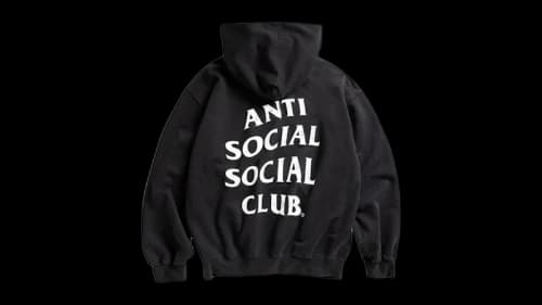 Anti Social Social Club Weathered Hoodie Black