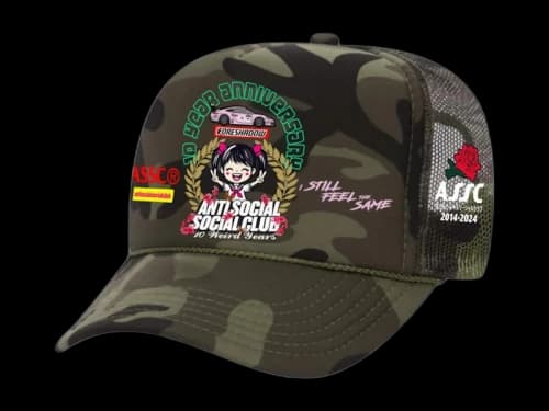 Anti Social Social Club Weird Years Trucker Hat Camo