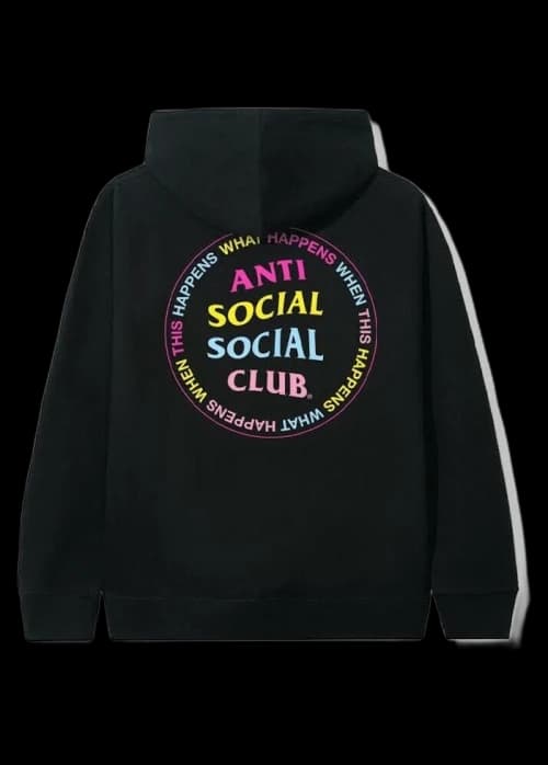 Anti Social Social Club What Happened Hoodie Black