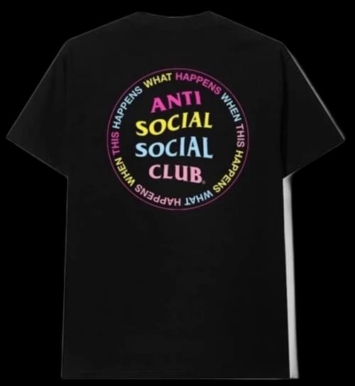 Anti Social Social Club What Happened Tee Black