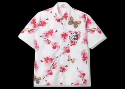 Anti Social Social Club Woody Button Up White
