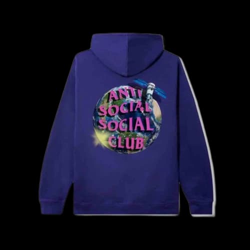 Anti Social Social Club Worldwide Hoodie Purple