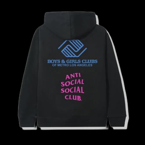 Anti Social Social Club x BGCMLA Hoodie Black