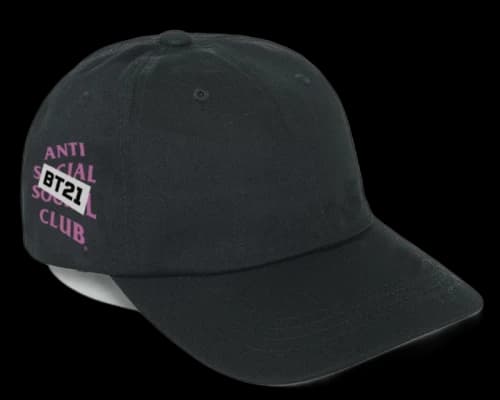 Anti Social Social Club x BT21 Snapped Cap (FW19) Black