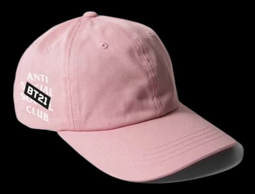 Anti Social Social Club x BT21 Snapped Cap (FW19) Pink