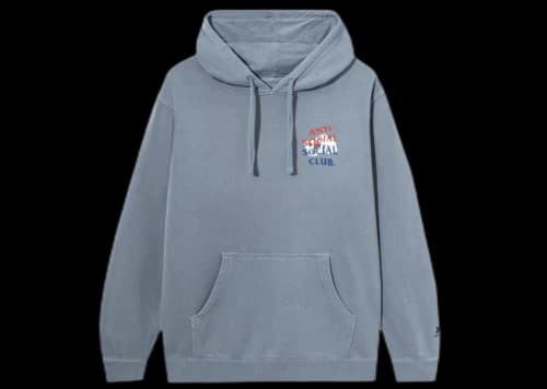 Anti Social Social Club x Case Study Flag Hoodie Blue
