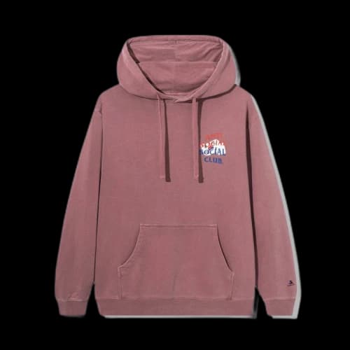 Anti Social Social Club x Case Study Flag Hoodie Red