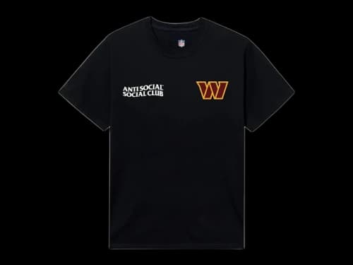 Anti Social Social Club x Commanders Team Tee Black