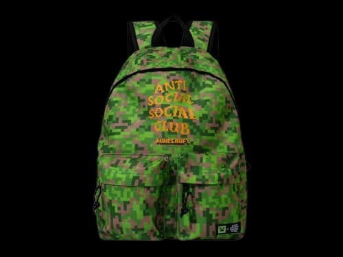 Anti Social Social Club x Minecraft Backpack Green