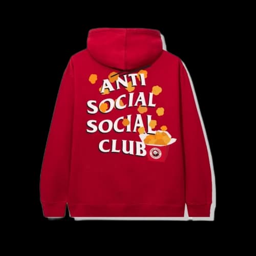 Anti Social Social Club x Panda Express Red Hoodie Red