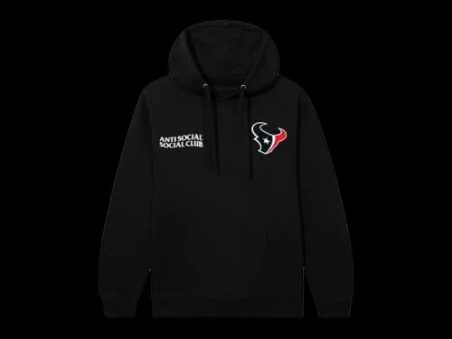 Anti Social Social Club x Texans Team Hoodie Black
