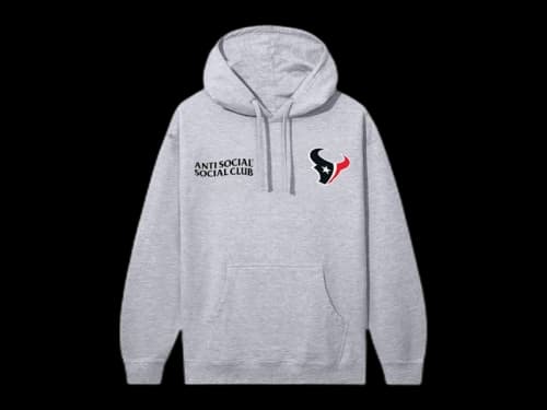 Anti Social Social Club x Texans Team Hoodie Grey