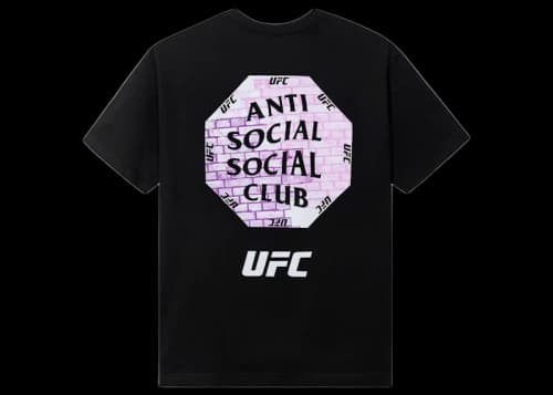 Anti Social Social Club x UFC Conned Tee Black