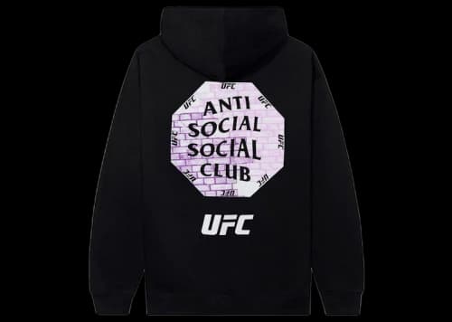 Anti Social Social Club x UFC Conned Zip-Up Black