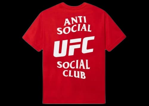 Anti Social Social Club x UFC Self-Titled Tee Red
