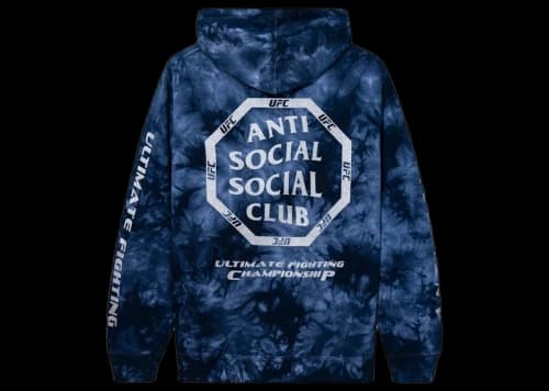 Anti Social Social Club x UFC Ultimatum Hoodie Blue