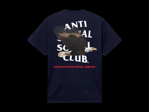 Anti Social Social Club x USPS Priority Tee Navy