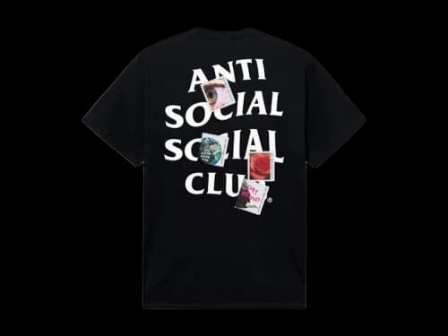 Anti Social Social Club x USPS Stamps Tee Black