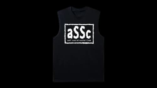 Anti Social Social Club x WWE NWO Muscle Tank Black