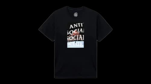 Anti Social Social Club x WWE The Rock Tee Black