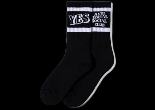 Anti Social Social Club Y/N Socks Black