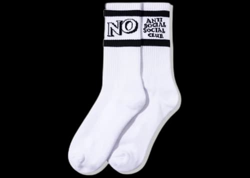 Anti Social Social Club Y/N Socks White