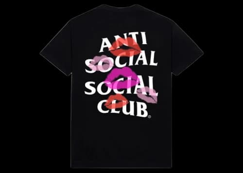 Anti Social Social Club Your Kiss Tee Black