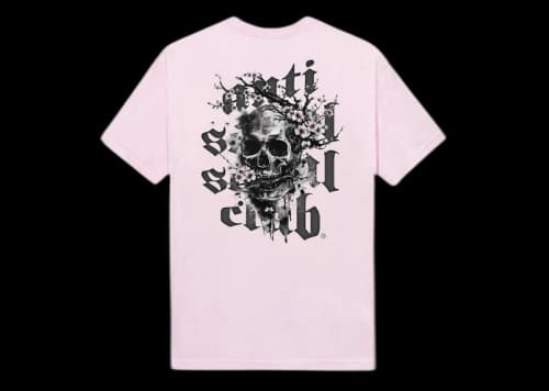 Anti Social Social Club Your Majesty Tee Pink