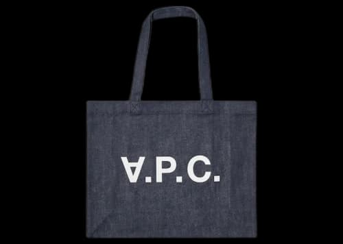 A.P.C. Shopping Daniel Tote Bag Dark Indigo