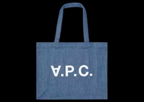 A.P.C. Shopping Daniel Tote Bag Indigo