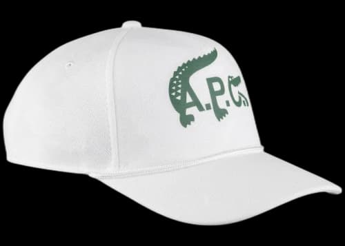 A.P.C. x Lacoste Baseball Cap White