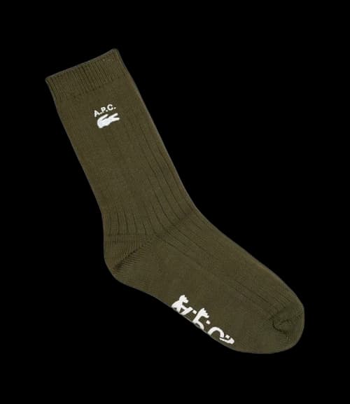 A.P.C. x Lacoste Socks Khaki Green