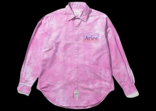 Aries Od Oxford Stripe Shirt Pink