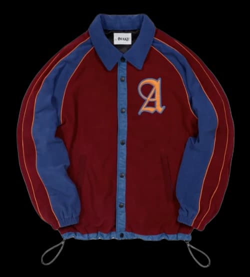 Awake Baseball Fleece Jacket Burgundy/Blue